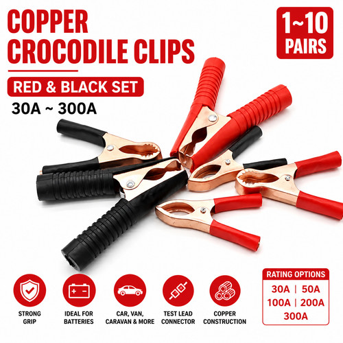 Copper crocodile car battery - crocodile,