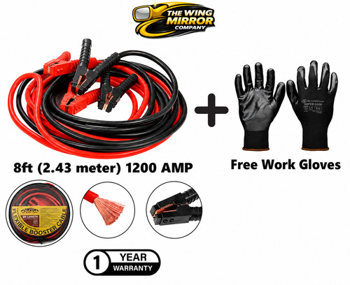 Jump leads 8ft heavy - jump,