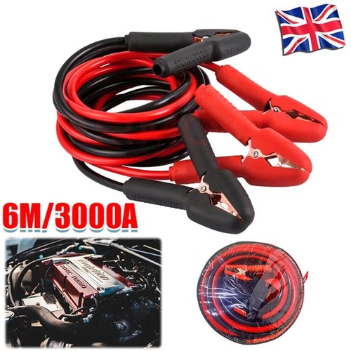 Heavy duty jump leads - leads, 6m