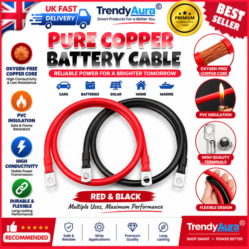 Heavy duty battery cables 4awg - cables,