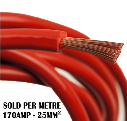 Red battery cable 170 amp - battery,